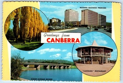 Greetings from Canberra - AUSTRALIA 4x6 Postcard