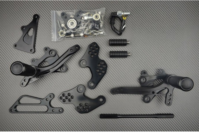 Commandes reculées CBR 600RR PC37 en aluminium CNC aéronautique