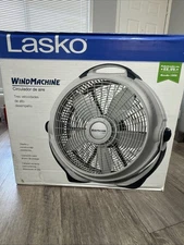 Lasko Wind Machine 20" 3-Speed Air Circulator Floor Fan, Gray