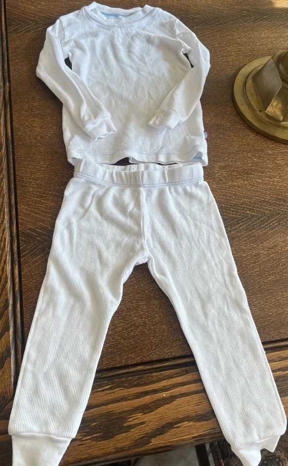 City Threads Conjunto Ropa Interior Térmica Bebés Niños y Niñas - 9-12 Meses ¡Nuevo! Blanco Foto 3 de 4