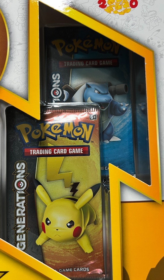 402972) Pokemon 2016 Pikachu EX Red & Blue Collection Box