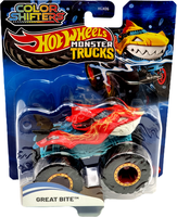 Monster Trucks HGX06 Hot Wheels Color Shifters Car JHY95 Great Bite