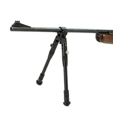 Adjustable Height Rifle Bipod Foldable with Clamp-on Barrel Mount for Hunting