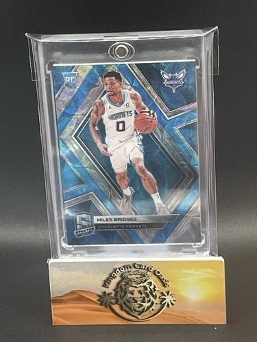 2018-19 Panini Spectra Neon Blue Prizm /75 Miles Bridges #28 Rookie (RC) Hornets