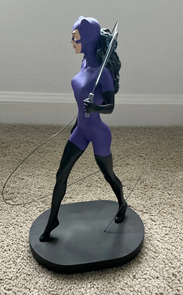 Figura Catwoman Warner Bros DC Comics 13" - 1999 Rara NUEVA Sin Caja Foto 4 de 4