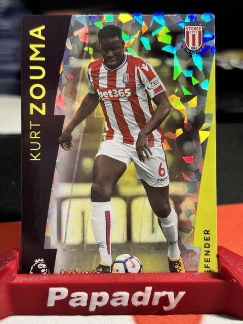 2017-18 Topps Premier League Platinum Kurt Zouma 1/1 One Of One Stoke City