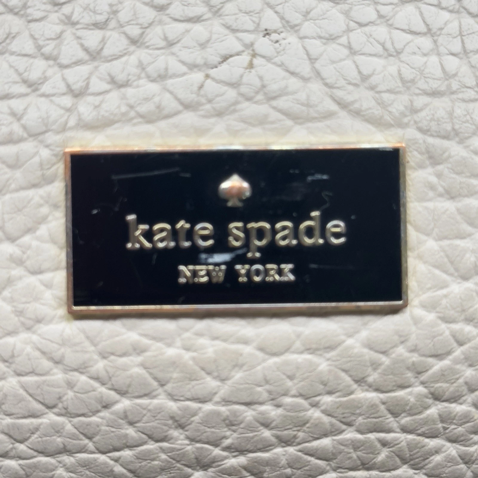 Borsa Kate Spade New York Prospect Place Kiai Hobo pelle di mucca color crema ciottoli