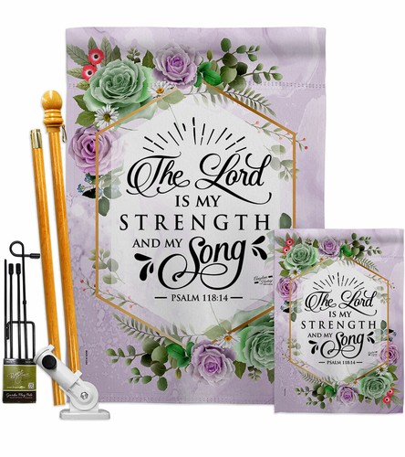 The Lord Is My Stength Garden Flag Bible Verses Decorative Yard House Banner - Picture 5 of 19