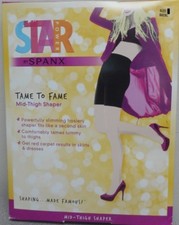 SPANX Star Power Tame To Fame Mid Thigh Shaper - Black - CHOOSE SIZE NEW