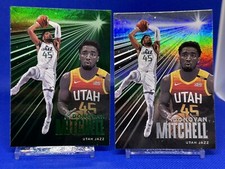 🔥2020-21 Panini Chronicles Essentials Donovan Mitchell #235 Green & Holo Lot!