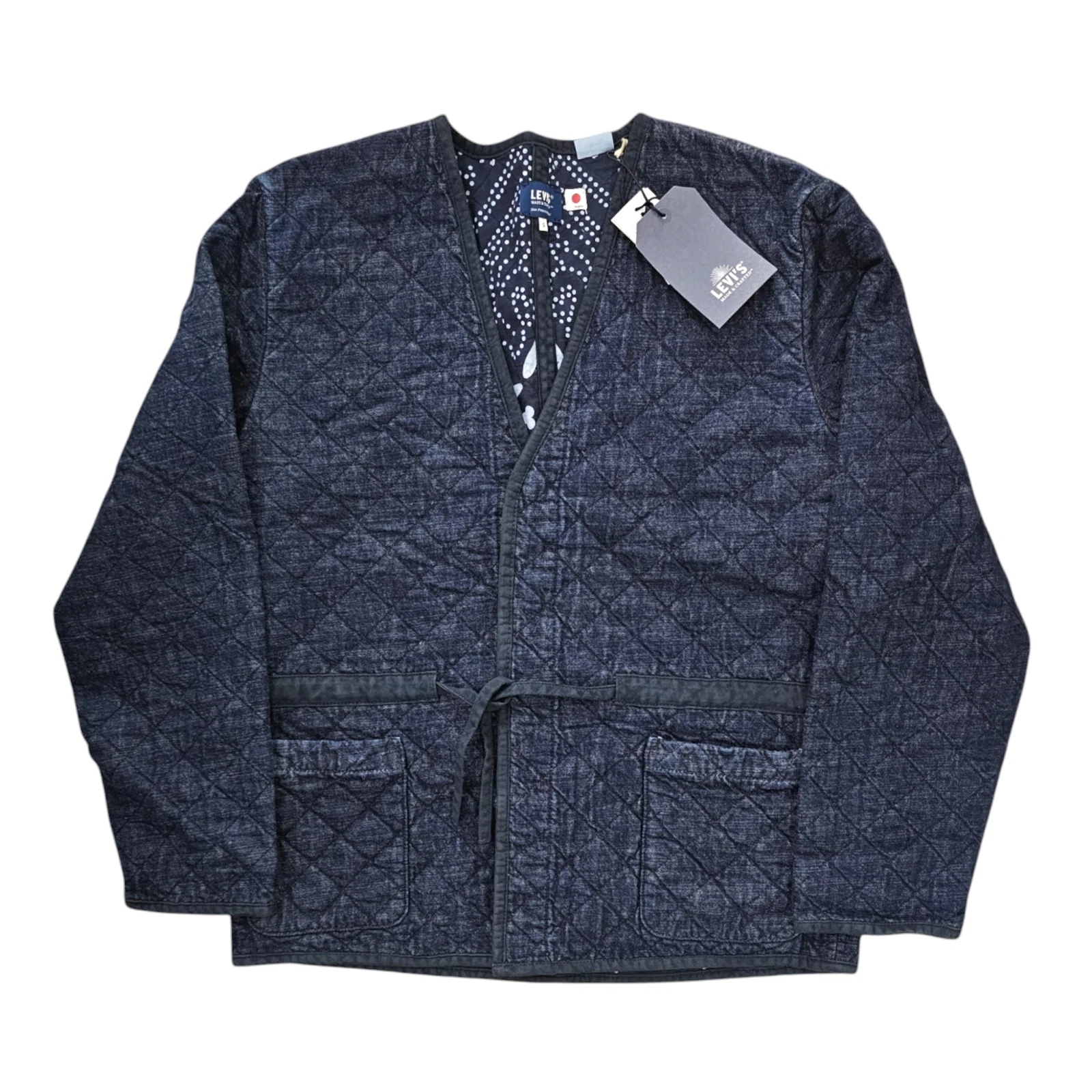 NWT 498$ Levi's Made & Crafted Denim Quilted Jacket Japanese Size S
