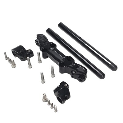 ADAPTER PLATE & Handlebar Kit CNC for Kawasaki Ninja 650R ER6F 2006-2016 Black