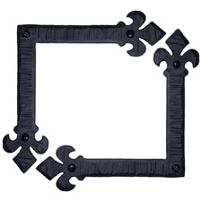 2 Pack 6" Decorative L Corner Bracket, Rustic Right Angle Bracket Iron Brace