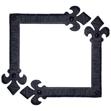 2 Pack  6" Decorative L Corner Bracket, Rustic Right Angle Bracket Iron Brace