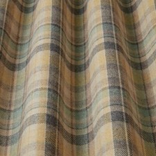 Highland Wool Blend Fabric Tartan Glacier Check Upholstery Grade Curtain Cushion