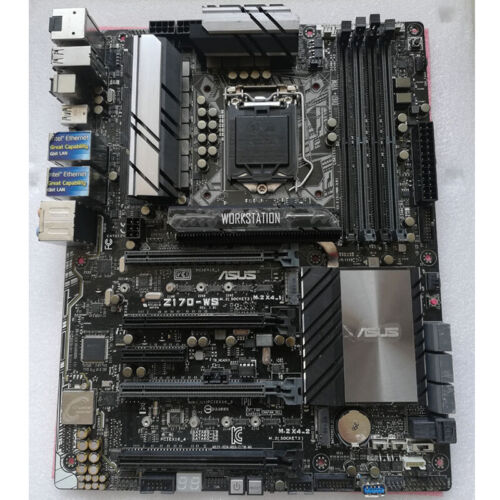For Asus Z170-WS LGA1151 DDR4 DP+HDMI ATX Motherboard Tested OK - 第 1/6 張圖片