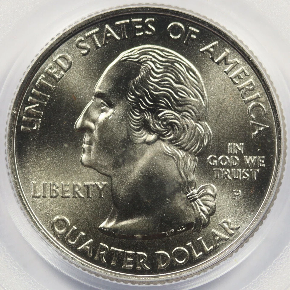 2005-P 25c Minnesota Satin Finish DDR-033 Doubled Die Reverse PCGS MS67 - Image 4 of 4