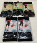 Black Polka Dot or Bow Hem Capri Stretch Footless Tights OS