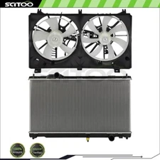 A/C Car Auminum Radiator and Cooling Fan Kit Fit For 2014-2015 Lexus IS250 New