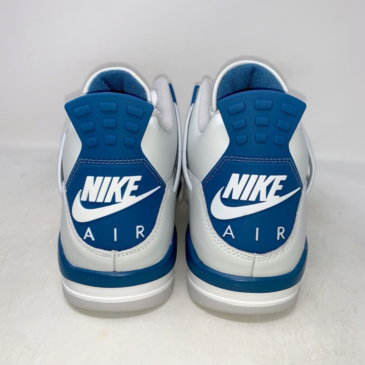 Air Jordan 4 'Military Blue' White Sneakers, Size 9 BNIB Air Jordan 4 'Military Blue' White Sneakers, Size 9 BNIB