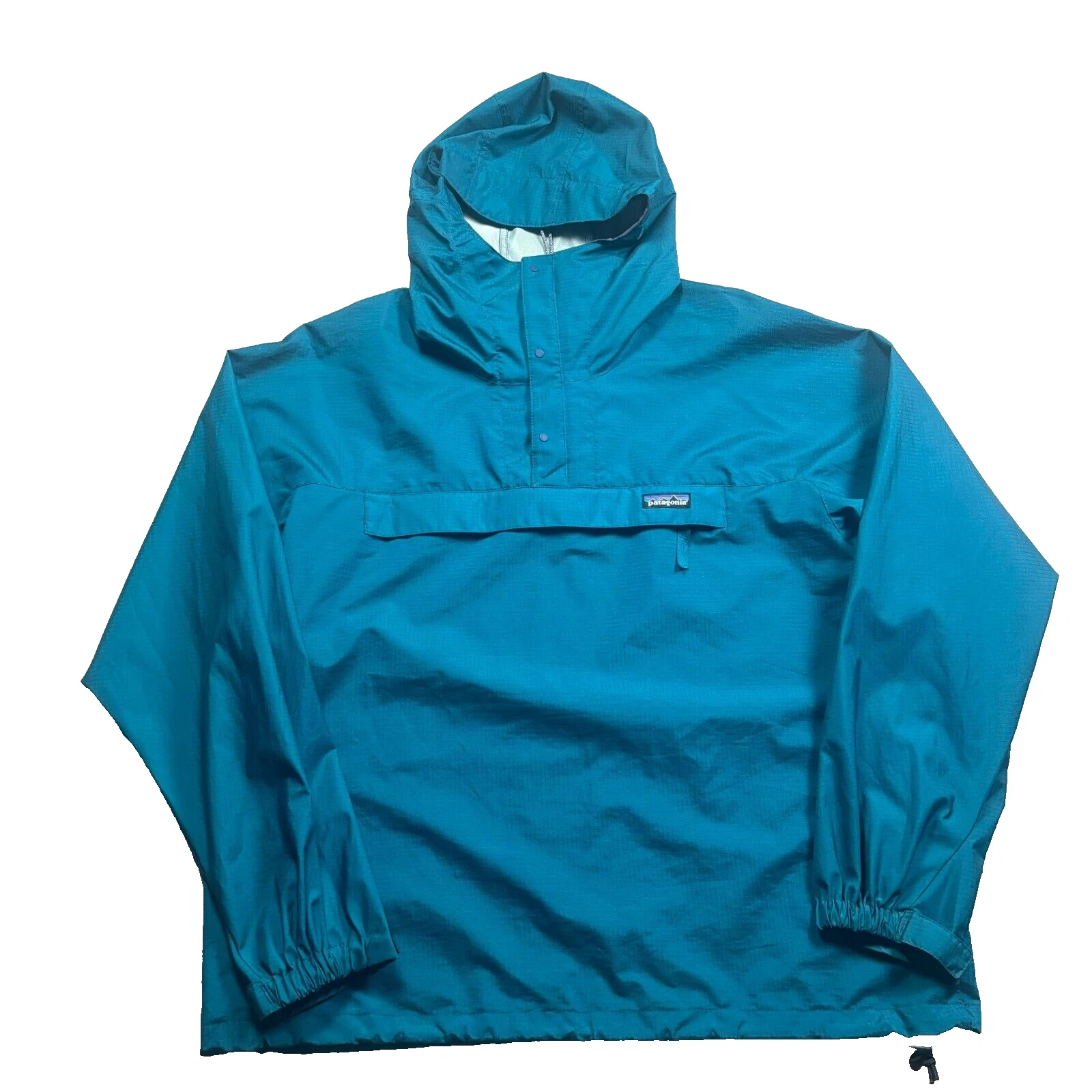 patagonia vintage teal pneumatic pullover windbreaker jacket
