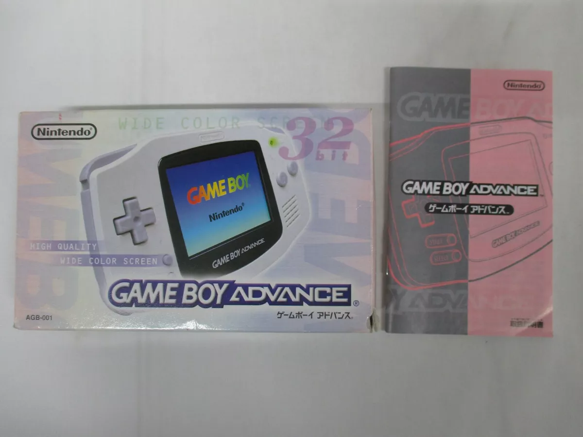 GBA -- Game Boy Advance Console White -- Box. JAPAN Game Nintendo