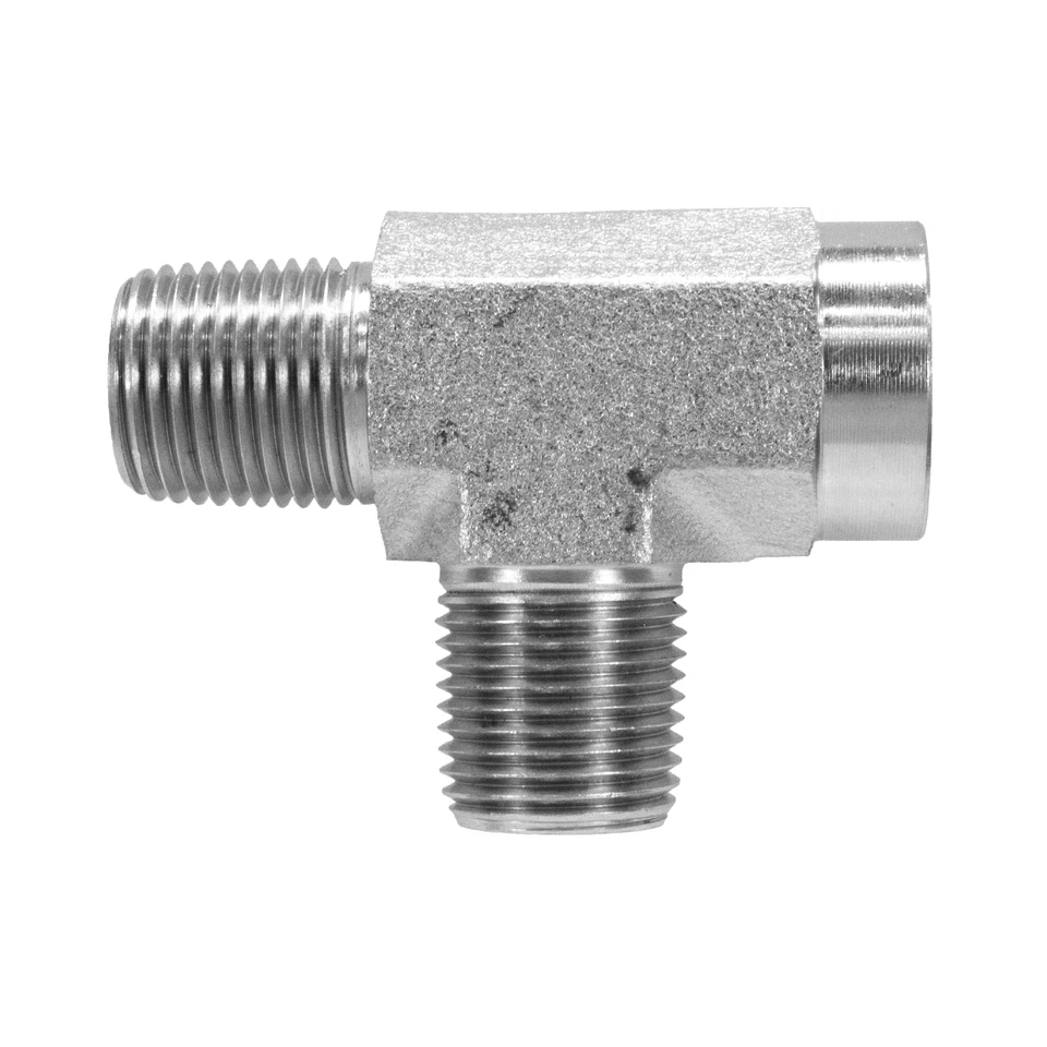 GATES 5603-04-04-04 Pipe TEE Hydraulic Fitting 1/4" Male x 1/4" Male x 1/4" Female