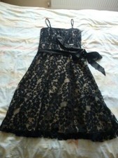 F&F Black Lace Dress Size 12
