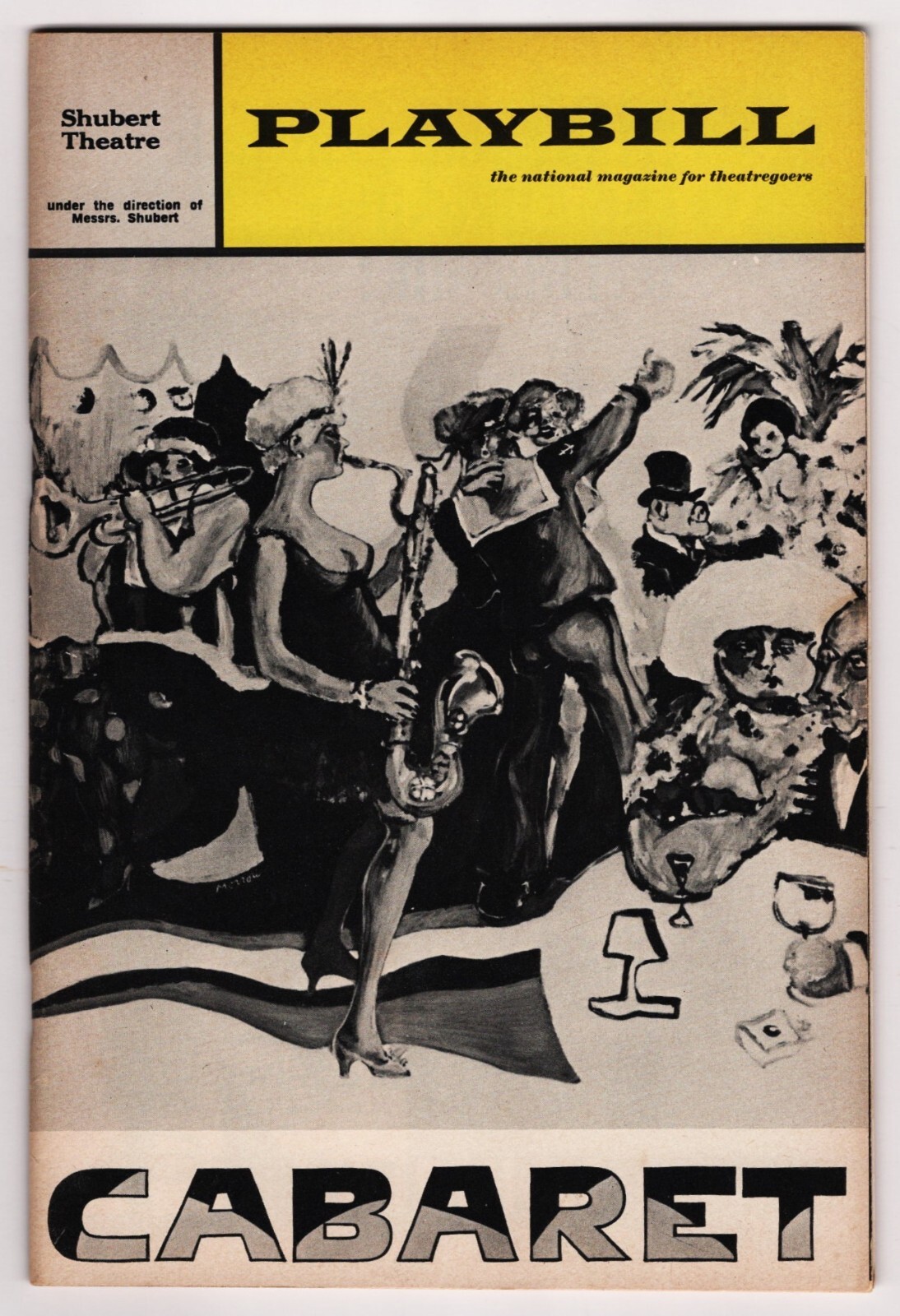 Kander and Ebb "CABARET" Joel Grey / Lotte Lenya 1966 Boston Tryout Playbill