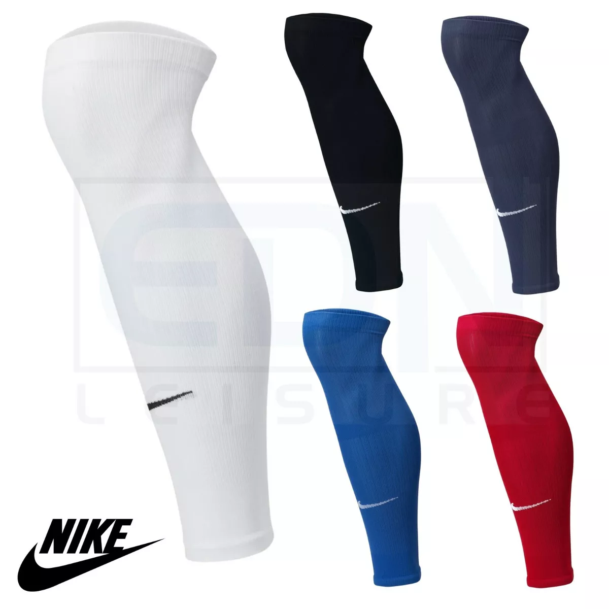 Nike Legs Sleeves Football Mens Shin Guard Socks Holder Calf