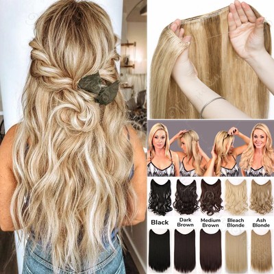 hair extensions no clip with band