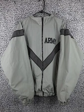 US Army Skilcraft Windbreaker IPFU Windbreaker Jacket Mens XL Regular Gray