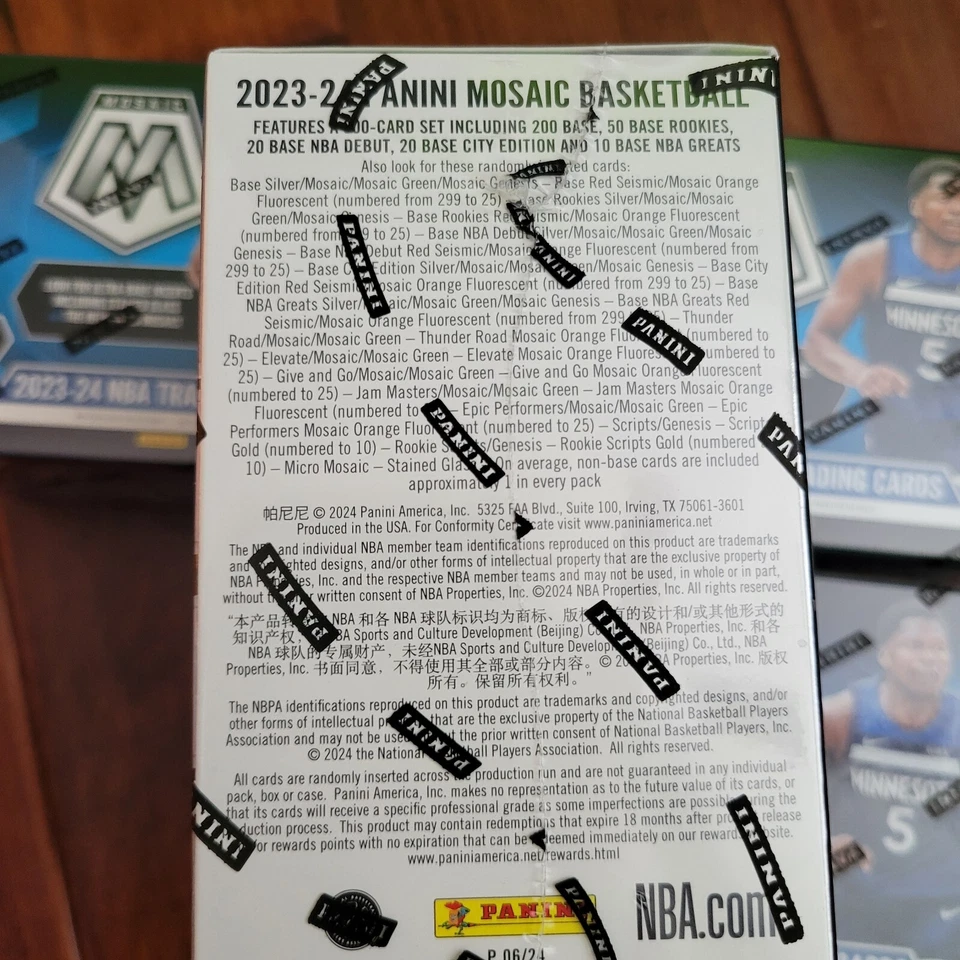 2023-24 Panini Mosaic Baloncesto Blaster Box Lote de 4 🔥 NUEVO Wembanyama Genesis Foto 4 de 4