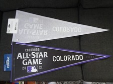 COLORADO ROCKIES 2021 MAJOR LEAGUE BASEBALL ALL-STAR GAME PENNANT RARE Free Ship