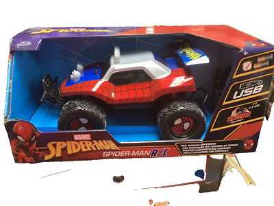 Jada Toys Marvel Spider-man Buggy Remote Control Car Glossy Red T2