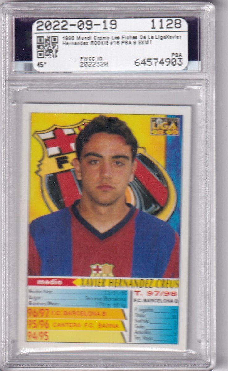 1998 Panini Xavi RC ルーキーカード バルセロナ PSA 1998 Panini Xavi
