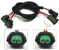 Extension Wire P C H16 64219 Two Harness Fog Light Bulb Female Socket Plug Lamp