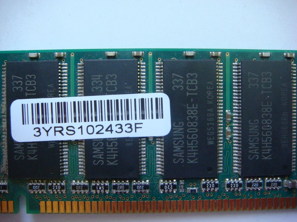 NEW Samsung PC2700U-25331-Z 256MB DDR PC2700 M368L3223FTN-CB3.Memory,RAM (B509) - Image 3 of 4