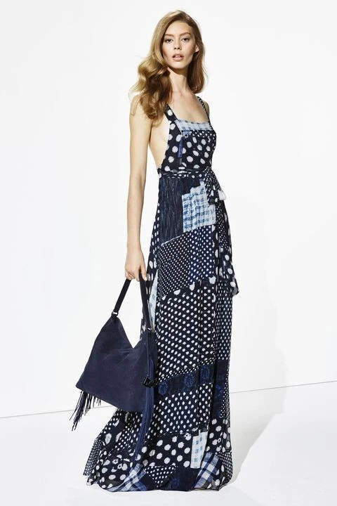 sachin and babi light blue dress Vintage Silk Chiffon DVF Cocktail Mini Diane Von Furstenberg Dress