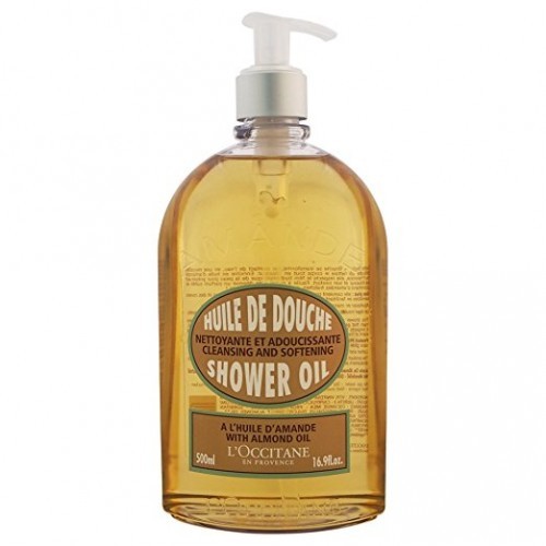 L'Occitane En Provence AMANDE Shower Oil Softening With Pump Jumbo 16.9