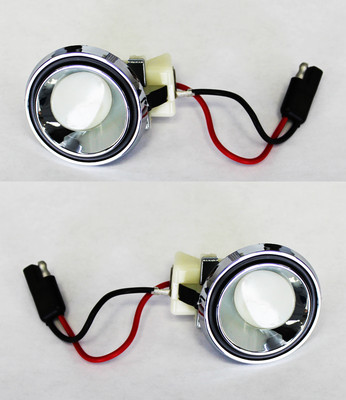 New! 1969-1970 Ford Mustang Fastback Interior Sail Lights Pair Left & Right Side