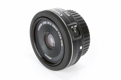 Brand New Canon EF-S 24mm F2.8 STM Black Pancake Lens DE*2