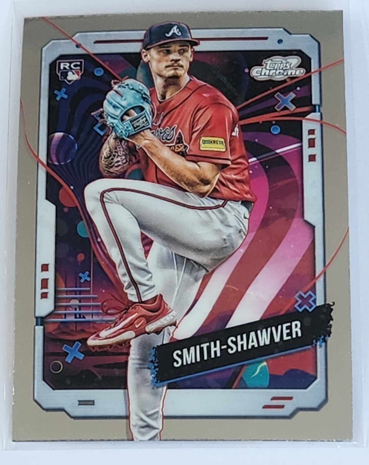AJ Smith-Shawver 2024 Topps Cosmic Chrome Rookie Card RC #62 Braves