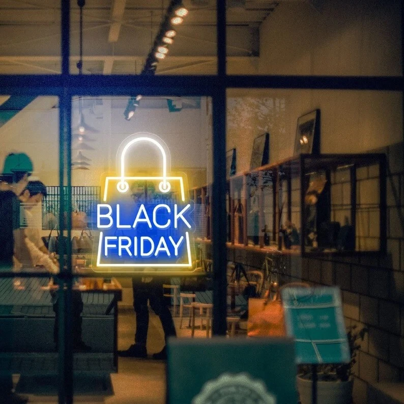 Placa de néon personalizada nome personalizado logotipo placas luz noturna LED - venda Black Friday - Imagem 2 de 4