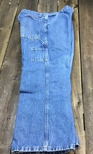 WRG Jeans Co Carpenter 14 Boys Husky Adjustable Waist Blue Denim  . T5-10 