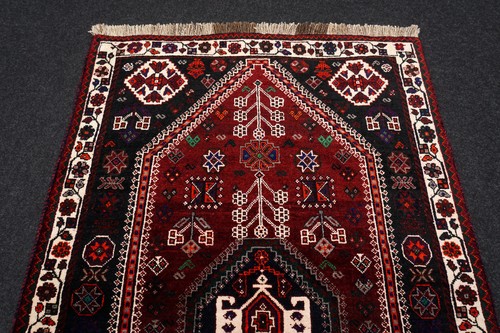 Orient Teppich Afschar 165 x 109 cm Schiraz Nomaden Perserteppich Handgeknüpft - Bild 5 von 12