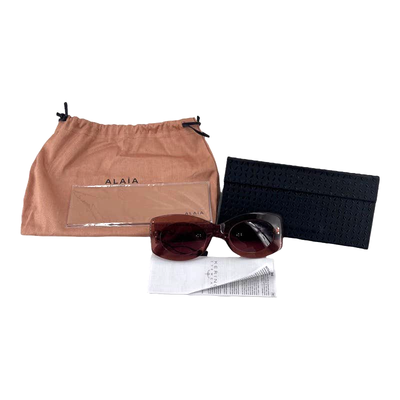 ALAÏA Italy Sunglasses Soft Round Studded Oval Neutral Pink Tinted Women\'s $895 ALAÏA Italy Sunglasses Soft Round Studded Oval Neutral Pink  main image 4