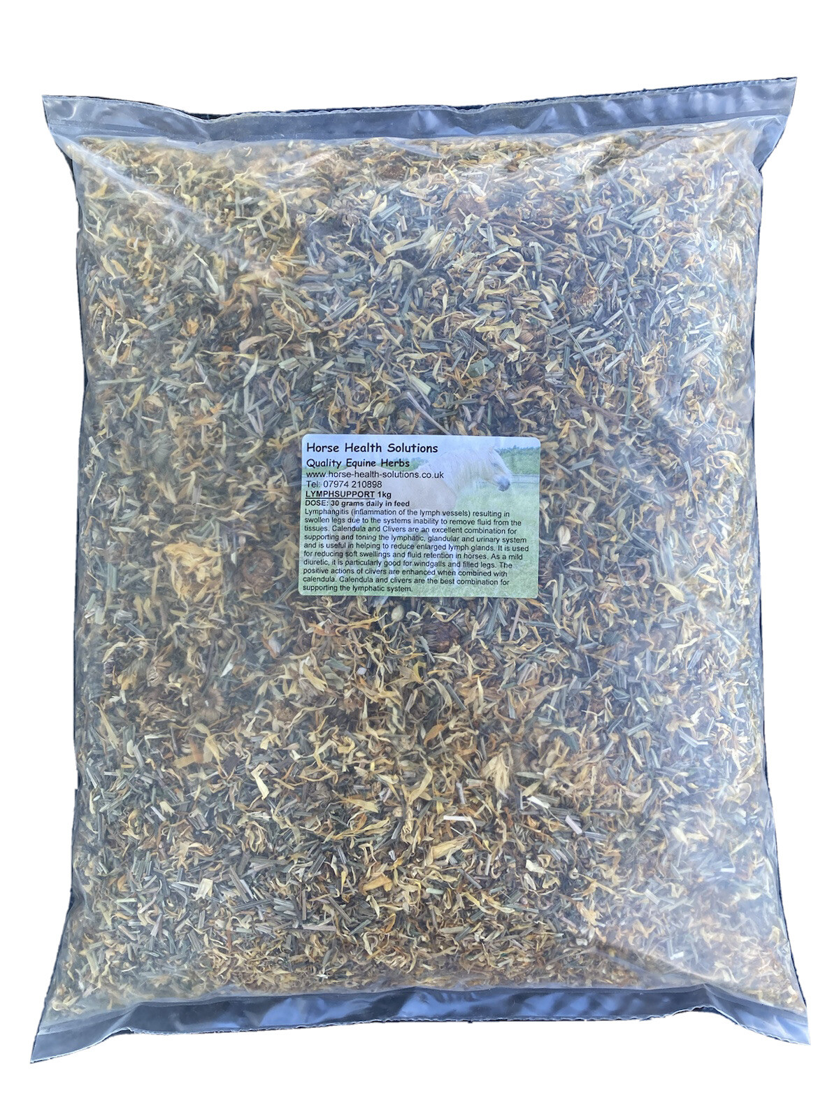 Cleavers & Marigold Horse Feed Supplement , Equine, Clivers, Horse