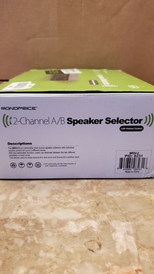 monoprice speaker selector with volume control