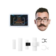 Moustache Training Wheels 2 Pair Set - Size L  Size S Mustache Curler Hair S...